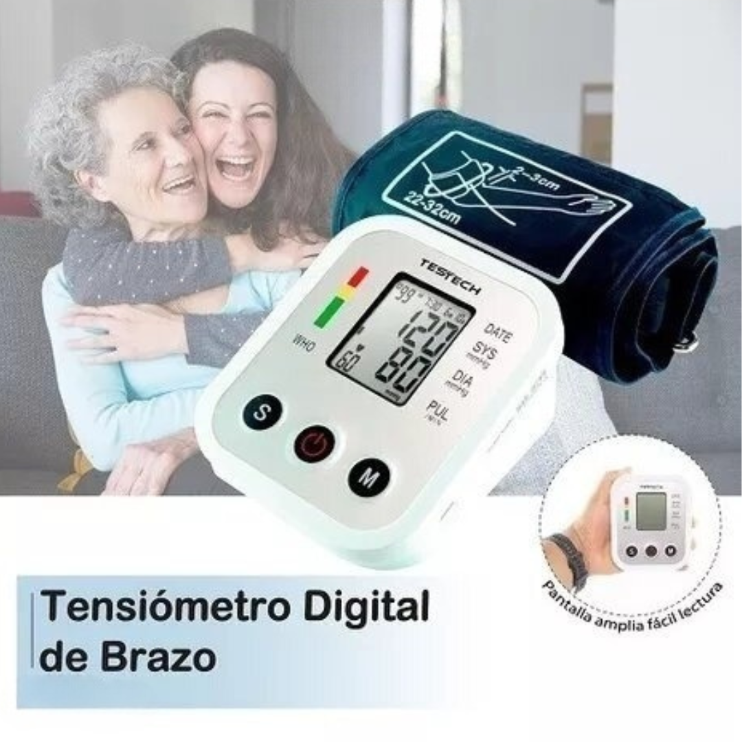 Tensiómetro Digital con Comando de Voz (en Español)